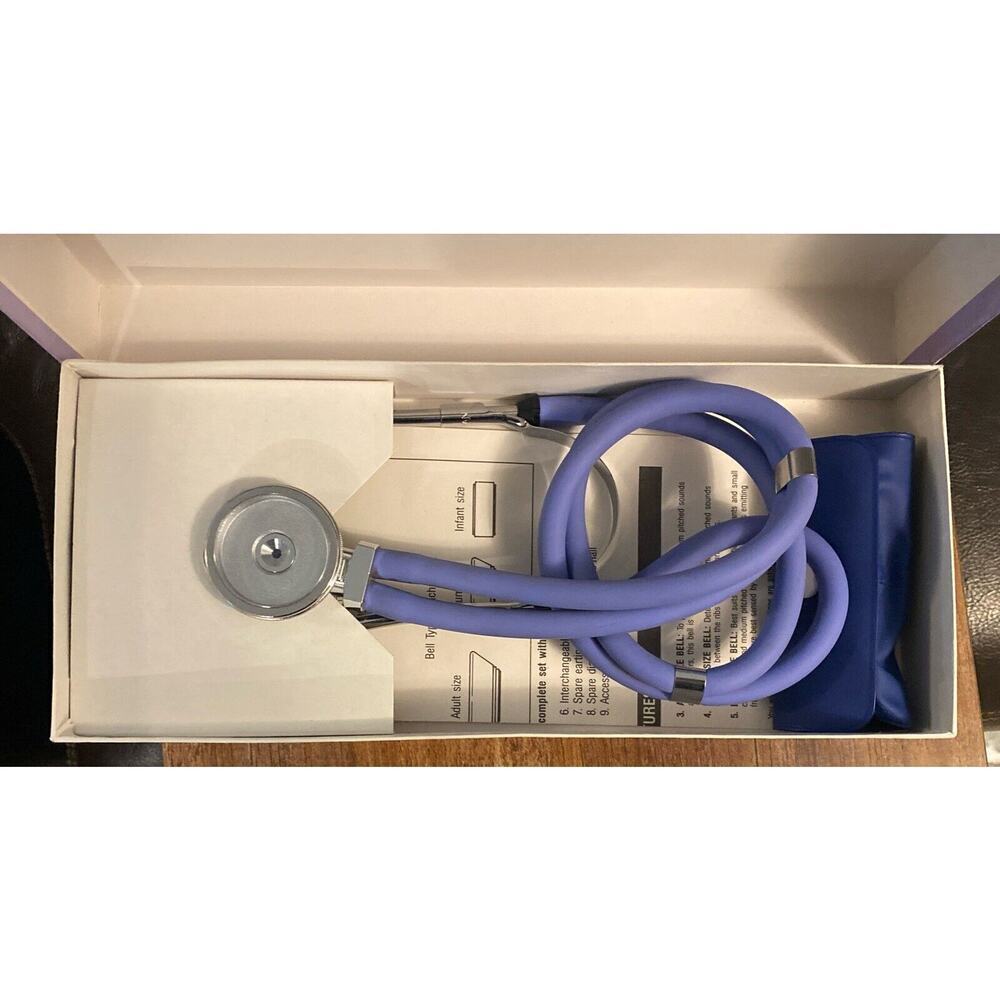 Vintage Marshall Brand Sprague 5 In 1 Stethoscope W 22in Tubing Dual Head - Picture 11 of 11